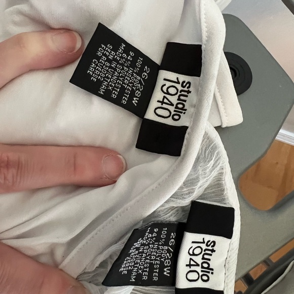 Studio 1940 ruffled blouse with tank with beading and sequin design - Picture 5 of 5